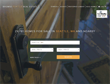 Tablet Screenshot of browseseattlerealestate.com